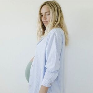 Storq maternity easy button-up shirt